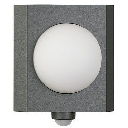 Udend�rs wall luminaire TYPE NO 6127 med sensor, med bev�gelsesdetektor E27 IP44, antracit d�mpbar