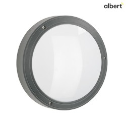 outdoor wall luminaire TYPE NO 6339 IP65, anthracite, opal dimmable