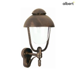 Outdoor Wall luminaire Country style double dome 2 Type No. 0688, IP44, E27  QA55 max. 57W, cast alu, glass, brown brass matt