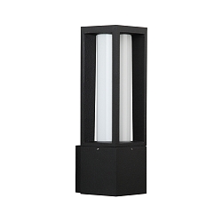 Udendørs Væglampe Type nr. 0213, IP44, E27 maks. 20W (LED), Støbt aluminium / Opalglas, sort matt