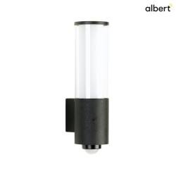 Outdoor Wall luminaire Type No. 0311 with motion sensor (Type No. 0320), E27 max. 20W (LED), stainless steel, black matt