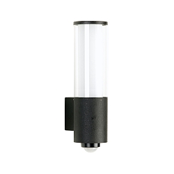 Udend�rs V�glampe Type nr. 0311 med bev�gelsesdetektor (Type nr. 0320), IP44, E27 maks. 20W (LED), rustfrit st�l, sort matt