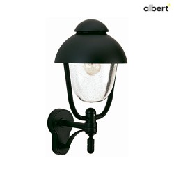 Outdoor Wall luminaire Country style double dome 2 Type No. 0688, IP44, E27  QA55 max. 57W, cast alu glass clear, black matt