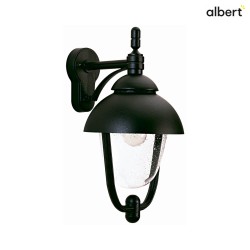 Outdoor Wall luminaire Country style double dome 1 Type No. 0689, IP44, E27  QA55 max. 57W, cast alu glass clear, black matt