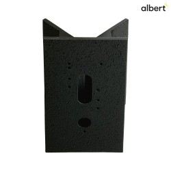 Corner bracket square Type No. 1006 for Albert Outdoor Wall luminaires, black matt