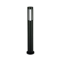 Pullertlampe Type nr. 2043, IP44, højde 90cm, E27 maks. 20W (LED), Støbt aluminium / Opalglas, sort matt