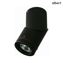 Udendrs Loftlampe Type nr. 2138, IP44, GU10 PAR16 50W, drejelig og svingbar, sort