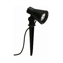 Jordspyd spot Type nr. 21543, IP54, E27 PAR20 maks. 50W, drejelig og svingbar, inkl. 250cm forbindelseskabel, sort