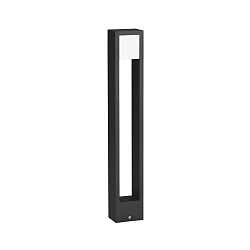 LED Bollard light Type No. 2252, long light distributor, IP54, height 90cm, 10W 3000K 480lm, cast alu, dimmable, black matt