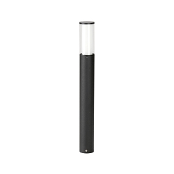 Pullertlampe Type nr. 2269, IP44, højde 90cm, E27 maks. 20W (LED), rustfrit stål / Akrylglas / inde opal, sort matt