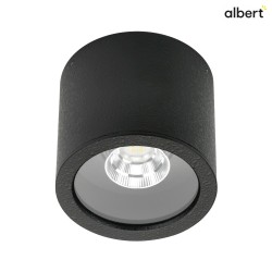 LED Outdoor Ceiling Spot Type No. 2319, IP44,  11cm, 8W 3000K 800lm 30, swiveling 30, black matt