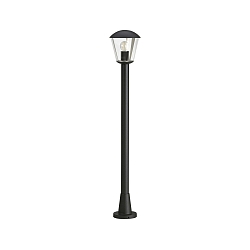 Gulvlampe Type nr. 4154, IP54, højde 117.5cm, E27 QA55 maks. 57W, aluminium / plast klar, sort matt