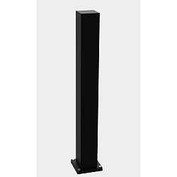 Udend�rs Energikolonne leer Type nr. 4409, IP54, maks. 7 valgfri indsatser, uden belysning, uden Skiftefunktion, sort