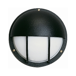 Udend�rs V�glampe Type nr. 6034, IP44, � 25cm, E27 QA55 maks. 57W, St�bt aluminium / Opalglas, sort matt
