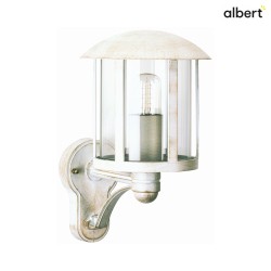 Outdoor Wall luminaire Country style Vintage Type No. 1834, standing with bracket, IP23, E27 QA55 max. 57W, white-gold