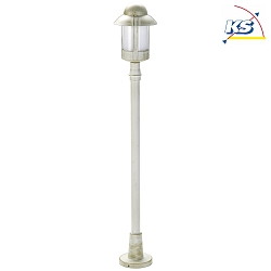 Path light Country style Night watchman Type No. 4141, IP44, height 120cm, E27 QA55 max. 57W, cast alu, white-gold
