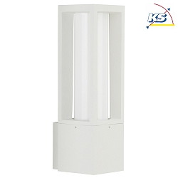 Udendrs Vglampe Type nr. 0213, IP44, E27 maks. 20W (LED), Stbt aluminium / Opalglas, hvid