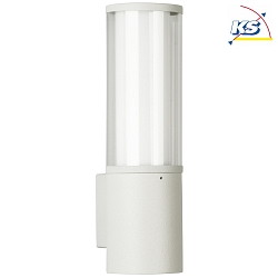 Outdoor Wall luminaire Type No. 0311, IP44, E27 max. 20W (LED), stainless steel / acrylic glass + opal glass inside, white
