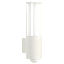 Udend�rs V�glampe Type nr. 0311 med bev�gelsesdetektor (Type nr. 0320), IP44, E27 maks. 20W (LED), rustfrit st�l, hvid