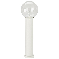 Pullertlampe Type nr. 2012, E27 med glas Kugle � 25cm, E27, hvid / Klar glas