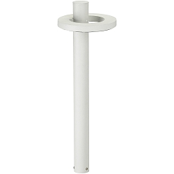 LED Pullertlampe Type nr. 2093, Lysfordeler i ringform, IP54, højde 90cm, 16W 3000K 1600lm, stiv optik, hvid
