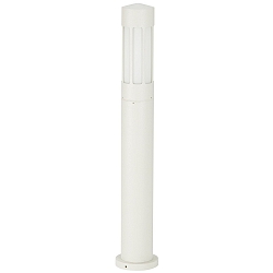 Pullertlampe Type nr. 2249, E27, IP44, højde 90cm, E27 QA55 maks. 57W, Støbt aluminium / Opalglas, hvid