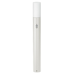 LED Pullertlampe Type nr. 2277 med bev�gelsesdetektor, IP44, 90cm, 10W 3000K 900lm, St�bt alu / Opal, d�mpbar, hvid