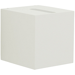 LED Udend�rs V�gspot Type nr. 2416 - 2-sidet, t�t/bred, firkantet, IP44, 230V AC/DC, 13.4W 3000K 1200lm, linse + glas, hvid