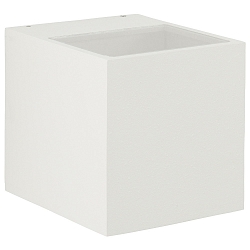 LED Outdoor Wall spot Type No. 2417 - 2-sided, wide/wide, square, IP44, 230V AC/DC, 13.4W 3000K 1200lm, glass, white