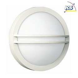 Outdoor Wall and Ceiling luminaire Type No. 6105, IP44,  28cm, E27 QA55 max. 57W, white / opal glass