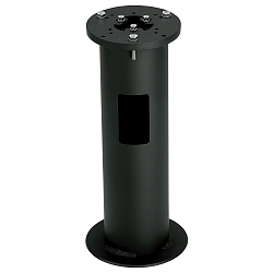 Jordinstallationsbase Type nr. 0010 til Stander- og Gulvlamper, med � 15cm flange, St�bt aluminium sort
