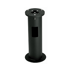 Jordstykke Type nr. 0011, til Base- og Mastlamper, med � 23cm flange, St�bt aluminium sort