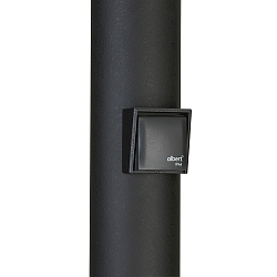Installationshus D - TYPE C/F � 10CM overflademonteret version, med d�ksel, med stikkontakt, sort