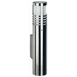 Udend�rs V�glampe Type nr. 0205, IP44, 1-flamme, G9 QT14 maks. 40W, rustfrit st�l / Borosilikatglas satin�