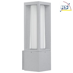 Outdoor Wall luminaire Type No. 0213, IP44, E27 max. 20W (LED), cast alu / opal glass, silver matt