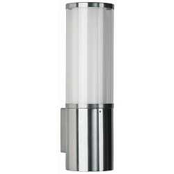 Udendørs Væglampe Type nr. 0309, E27, IP44, E27 maks. 20W (LED), rustfrit stål / Opalglas