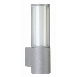 Udendørs Væglampe Type nr. 0311, IP44, E27 maks. 20W (LED), rustfrit stål / Akrylglas + Opalglas inde, sølv matt