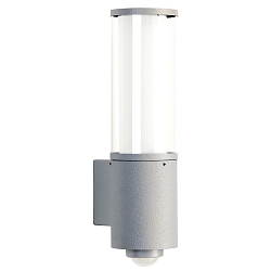 Udend�rs V�glampe Type nr. 0311 med bev�gelsesdetektor (Type nr. 0320), IP44, E27 maks. 20W (LED), rustfrit st�l, s�lv matt