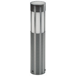Sokkellampe Type nr. 05059, IP44, h�jde 50cm, E27 QA55 maks. 57W, rustfrit st�l / Opalglas