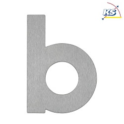House number b, stainless steel