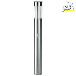 Bollard light Type No. 2246 with motion detector (Typ 2011), IP44, 90cm, E27 QA55 max. 57W, stainless steel / opal glass