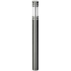 Pullertlampe Type nr. 2068 rustfrit st�l, IP44, h�jde 90cm, E27 maks. 20W (LED), rustfrit st�l / Opalglas