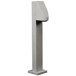 Pælelampe TYPE NO 2077 GU10 IP43, sølv, gennemsigtig
