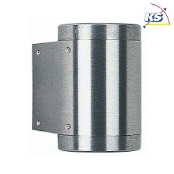 Outdoor Wall spot Type No. 2151 - 2-sided  wide/wide, IP44, 2x G9 QT14 max. 60W, stainless steel / safety glass