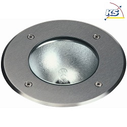 Outdoor Ground recessed spot Type No. 2172, IP67 IK08,  16cm, 44.4, G9 QT14 max. 60W, stainless steel cover, rigid