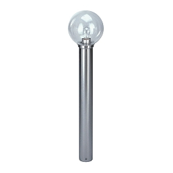 Pullertlampe Type nr. 2261 med Kugle sk�rm � 20cm, 90cm, IP44, E27 QA55 maks. 57W, rustfrit st�l poleret / glas klar