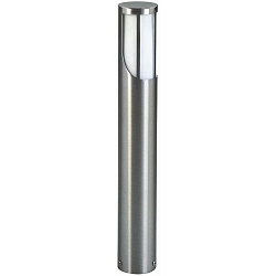 Pullertlampe Type nr. 2265, asymmetrisk, h�jde 70cm, IP44, E27 QA55 maks. 57W, rustfrit st�l / Opalglas