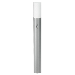 LED Pullertlampe Type nr. 2277 med bev�gelsesdetektor, IP44, 90cm, 10W 3000K 900lm, St�bt alu / Opal, d�mpbar, s�lv