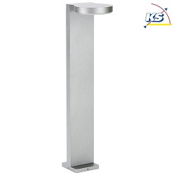 LED Bollard light Type No. 2290, IP44, height 90cm, 16W 3000K 1600lm, cast alu / acrylic glass opal, silver matt