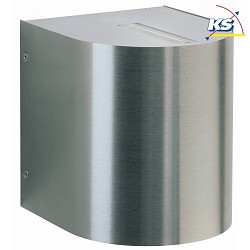 LED Outdoor Wall spot Type No. 2403 - 2-sided, tight/tight, round, IP44, 2x 6.7W 3000K 600lm, rigid, stainless steel